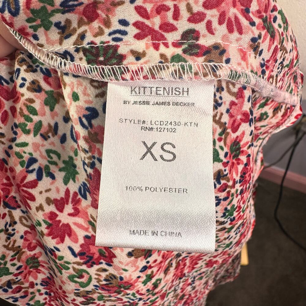 Kittenish strapy floral slip dress size xs - Picture 3 of 8